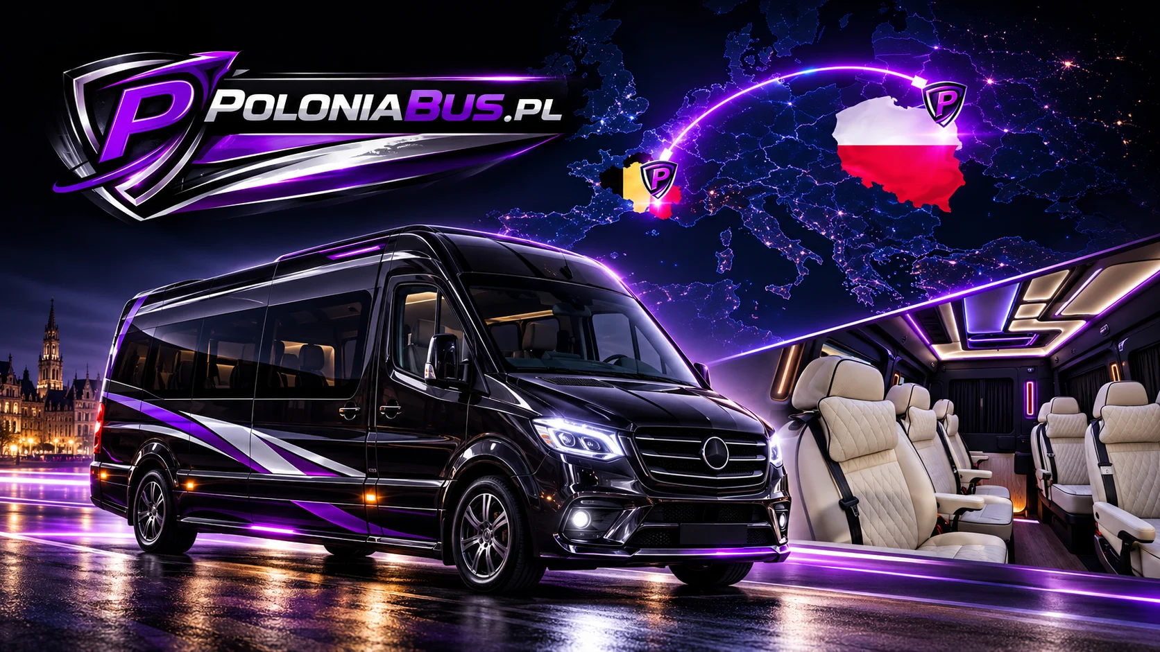 Busy z Belgii do województwa lubuskiego Polonia Bus – przewóz osób door to door